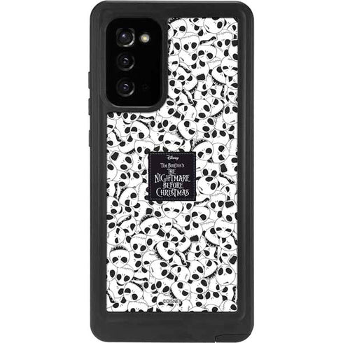 Disney The Nightmare Before Christmas Jack Skellington Pattern Galaxy Note20 5G Waterproof Case