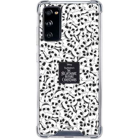 Disney The Nightmare Before Christmas Jack Skellington Pattern Galaxy S20 FE Clear Case