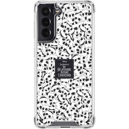 Disney The Nightmare Before Christmas Jack Skellington Pattern Galaxy S21 5G Clear Case
