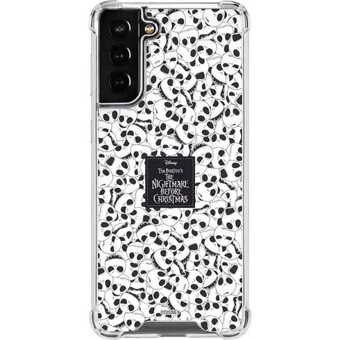 Disney The Nightmare Before Christmas Jack Skellington Pattern Galaxy S21 FE Clear Case