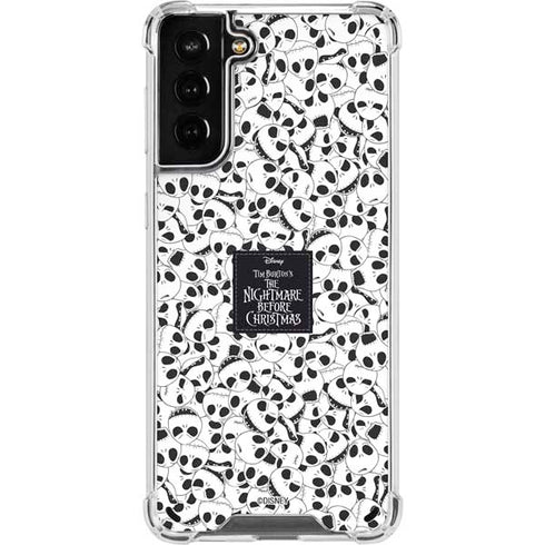 Disney The Nightmare Before Christmas Jack Skellington Pattern Galaxy S21 Plus 5G Clear Case