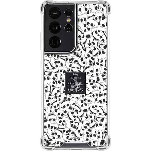 Disney The Nightmare Before Christmas Jack Skellington Pattern Galaxy S21 Ultra 5G Clear Case