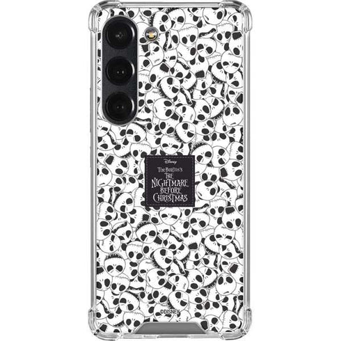 Disney The Nightmare Before Christmas Jack Skellington Pattern Galaxy S23 Clear Case