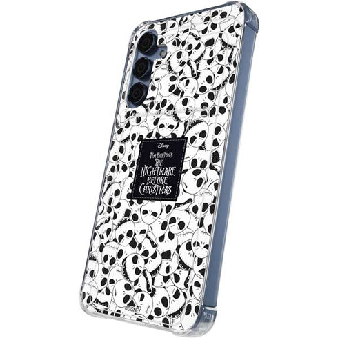 Disney The Nightmare Before Christmas Jack Skellington Pattern Galaxy S24 Clear Case
