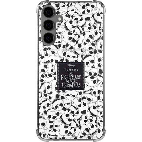 Disney The Nightmare Before Christmas Jack Skellington Pattern Galaxy S24 Plus Clear Case