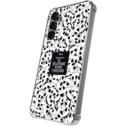 Disney The Nightmare Before Christmas Jack Skellington Pattern Galaxy S24 Plus Clear Case
