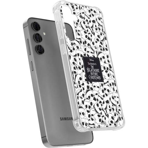 Disney The Nightmare Before Christmas Jack Skellington Pattern Galaxy S24 Plus Clear Case