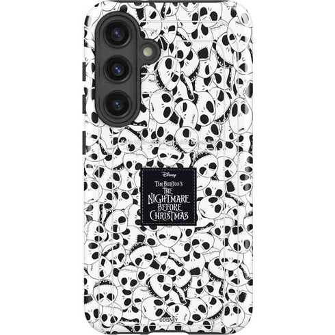 Disney The Nightmare Before Christmas Jack Skellington Pattern Galaxy S24 Plus Impact Case