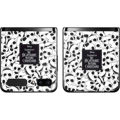 Disney The Nightmare Before Christmas Jack Skellington Pattern Galaxy Z Flip Skin