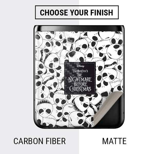 Disney The Nightmare Before Christmas Jack Skellington Pattern Galaxy Z Flip Skin