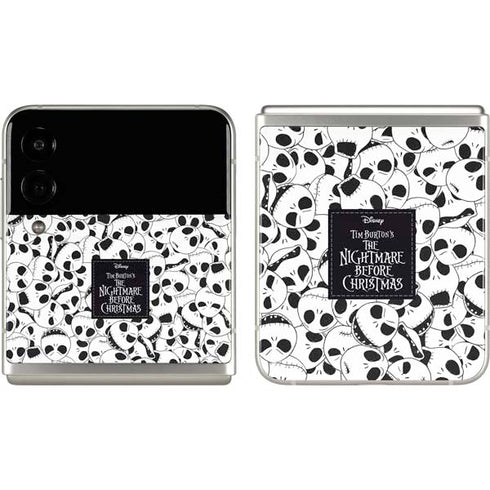 Disney The Nightmare Before Christmas Jack Skellington Pattern Galaxy Z Flip3 5G Skin