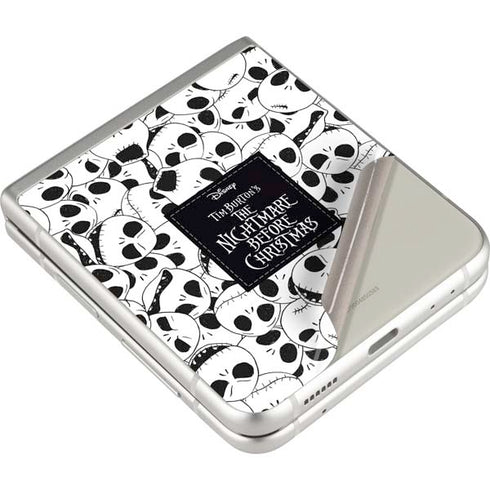 Disney The Nightmare Before Christmas Jack Skellington Pattern Galaxy Z Flip3 5G Skin