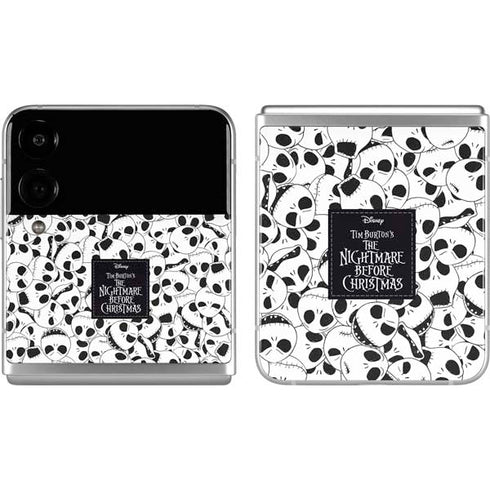 Disney The Nightmare Before Christmas Jack Skellington Pattern Galaxy Z Flip4 5G Skin