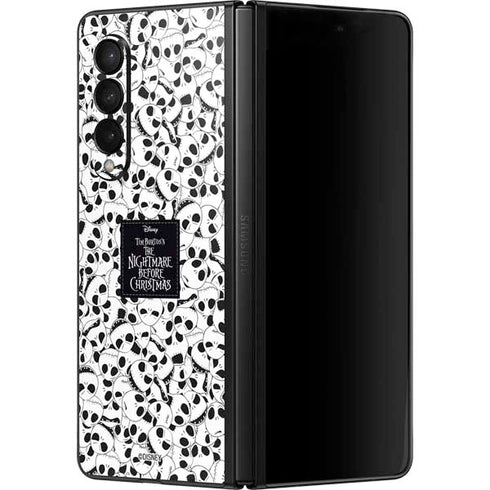 Disney The Nightmare Before Christmas Jack Skellington Pattern Galaxy Z Fold3 5G Skin