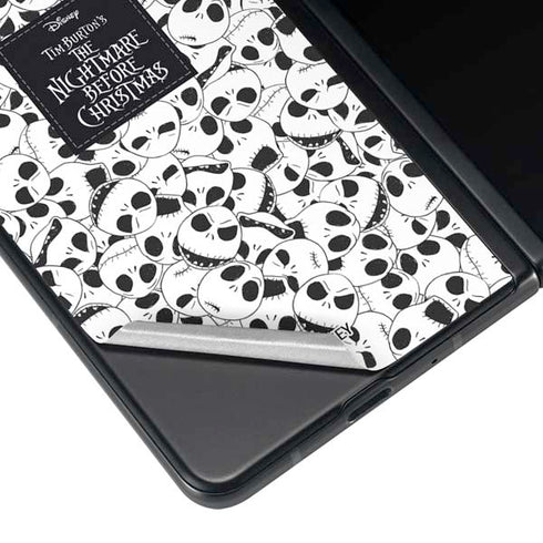Disney The Nightmare Before Christmas Jack Skellington Pattern Galaxy Z Fold4 5G Skin