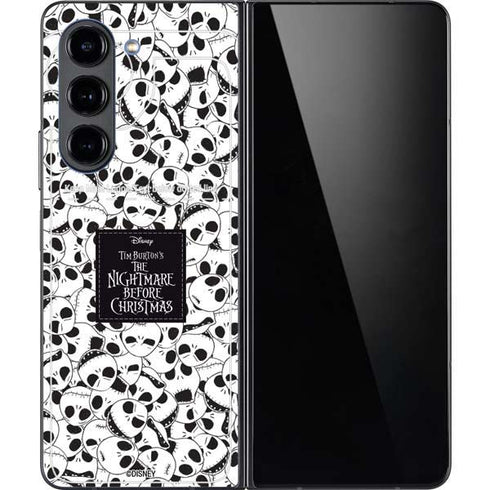 Disney The Nightmare Before Christmas Jack Skellington Pattern Galaxy Z Fold5 5G Skin