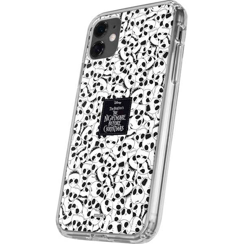 Disney The Nightmare Before Christmas Jack Skellington Pattern iPhone 11 Clear Case