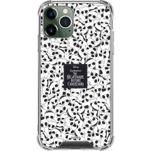 Disney The Nightmare Before Christmas Jack Skellington Pattern iPhone 11 Pro Max Clear Case
