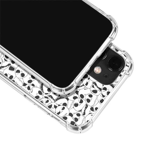 Disney The Nightmare Before Christmas Jack Skellington Pattern iPhone 12 Clear Case