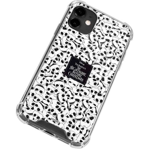 Disney The Nightmare Before Christmas Jack Skellington Pattern iPhone 12 Clear Case