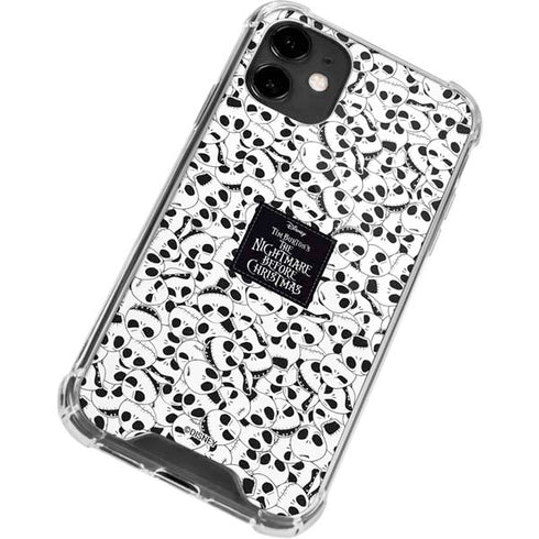 Disney The Nightmare Before Christmas Jack Skellington Pattern iPhone 12 Mini Clear Case