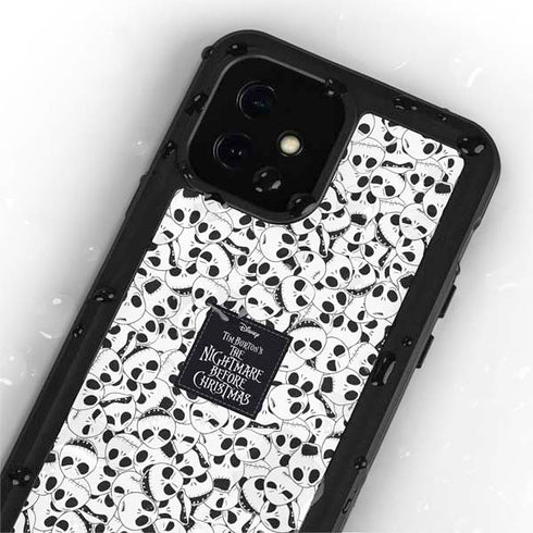Disney The Nightmare Before Christmas Jack Skellington Pattern iPhone 12 Mini Waterproof Case