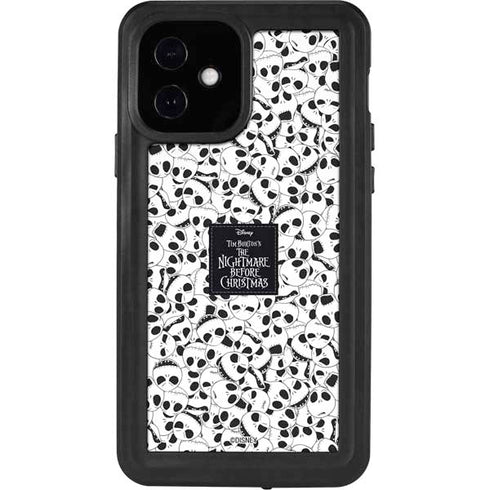 Disney The Nightmare Before Christmas Jack Skellington Pattern iPhone 12 Waterproof Case