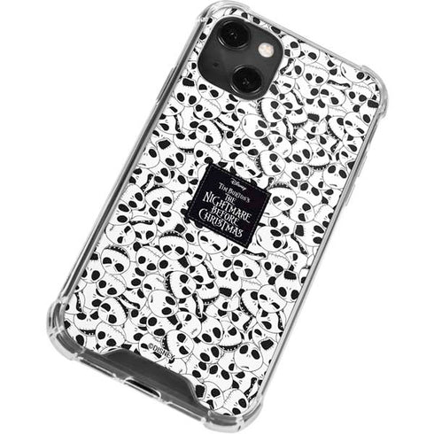 Disney The Nightmare Before Christmas Jack Skellington Pattern iPhone 13 Mini Clear Case