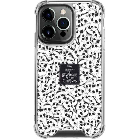 Disney The Nightmare Before Christmas Jack Skellington Pattern iPhone 13 Pro Clear Case