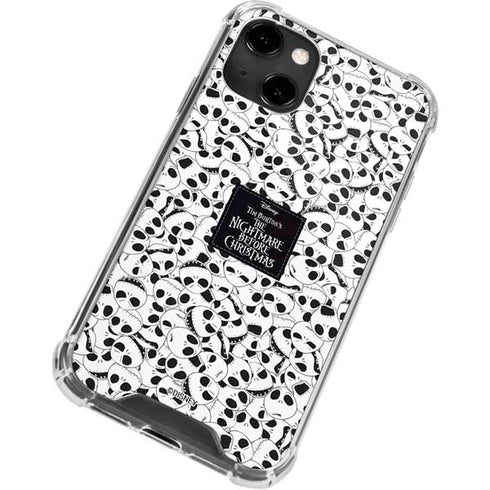 Disney The Nightmare Before Christmas Jack Skellington Pattern iPhone 14 Clear Case