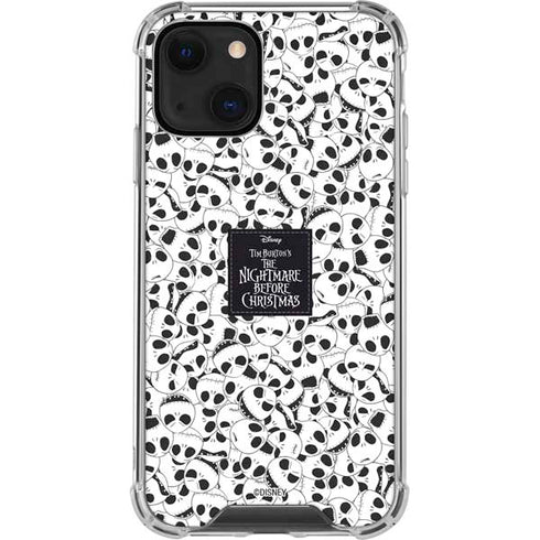 Disney The Nightmare Before Christmas Jack Skellington Pattern iPhone 14 Plus Clear Case