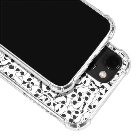 Disney The Nightmare Before Christmas Jack Skellington Pattern iPhone 14 Plus Clear Case