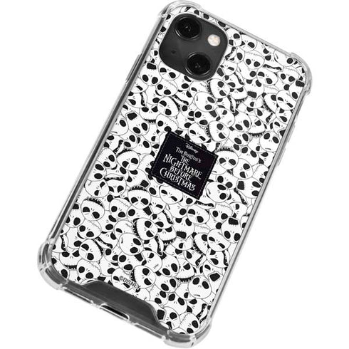 Disney The Nightmare Before Christmas Jack Skellington Pattern iPhone 14 Plus Clear Case