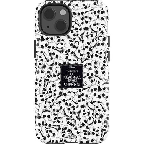 Disney The Nightmare Before Christmas Jack Skellington Pattern iPhone 14 Impact Case