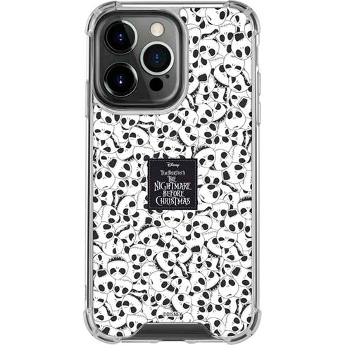 Disney The Nightmare Before Christmas Jack Skellington Pattern iPhone 15 Pro Clear Case