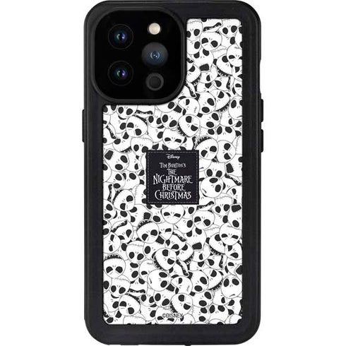 Disney The Nightmare Before Christmas Jack Skellington Pattern iPhone 14 Pro Max Waterproof Case