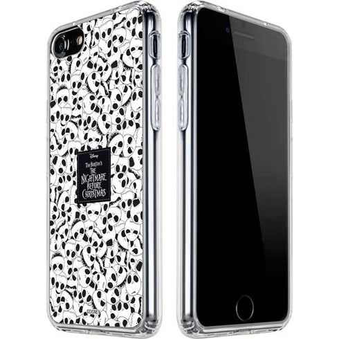 Disney The Nightmare Before Christmas Jack Skellington Pattern iPhone SE (2nd & 3rd Gen) Clear Case