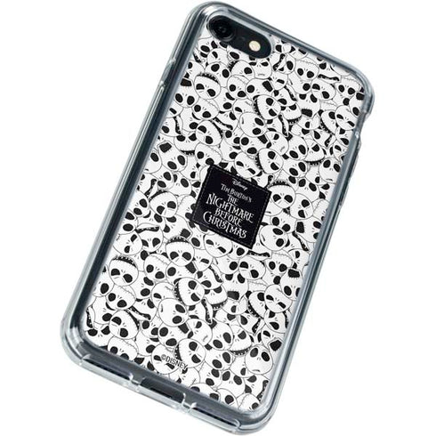 Disney The Nightmare Before Christmas Jack Skellington Pattern iPhone SE (2nd & 3rd Gen) Clear Case