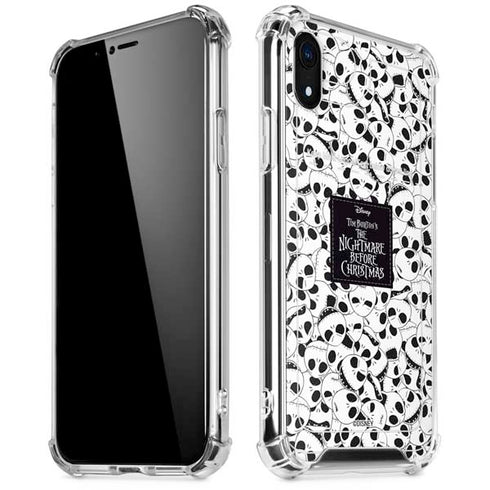 Disney The Nightmare Before Christmas Jack Skellington Pattern iPhone XR Clear Case