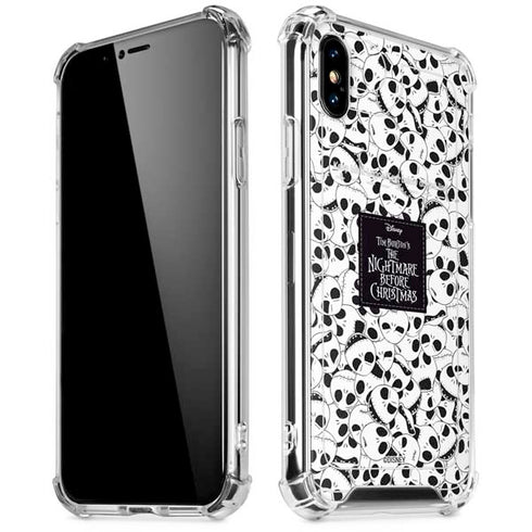 Disney The Nightmare Before Christmas Jack Skellington Pattern iPhone XS Max Clear Case