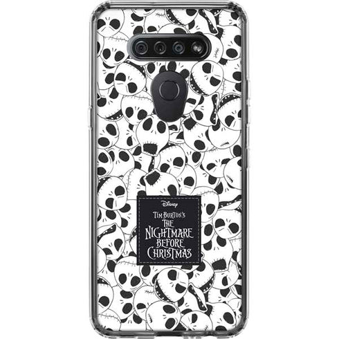 Disney The Nightmare Before Christmas Jack Skellington Pattern LG K51/Q51 Clear Case