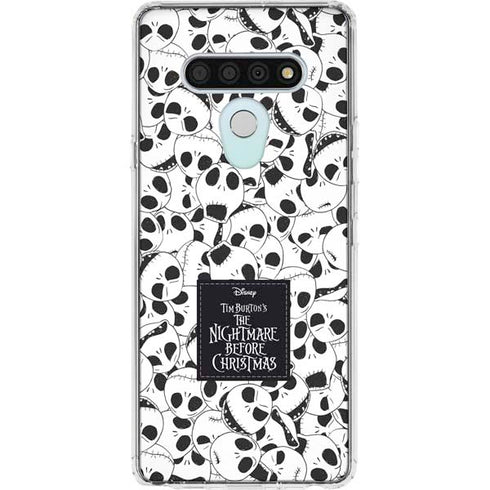 Disney The Nightmare Before Christmas Jack Skellington Pattern LG Stylo 6 Clear Case