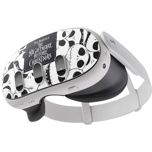 Disney The Nightmare Before Christmas Jack Skellington Pattern Meta Quest 3 Skin