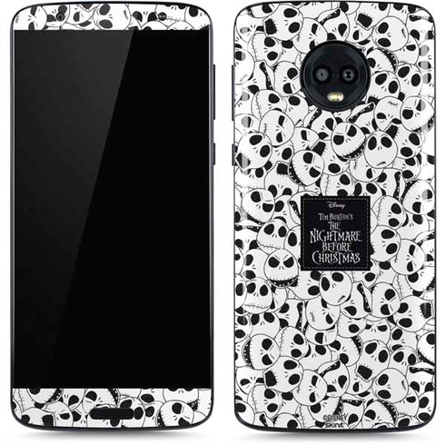 Disney The Nightmare Before Christmas Jack Skellington Pattern Moto G6 Skin