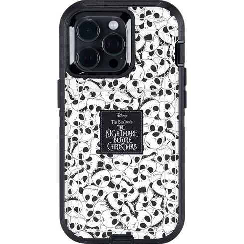 Disney The Nightmare Before Christmas Jack Skellington Pattern Otterbox Defender iPhone Skin