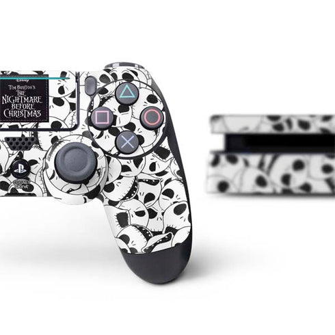 Disney The Nightmare Before Christmas Jack Skellington Pattern PS4 Slim Bundle Skin