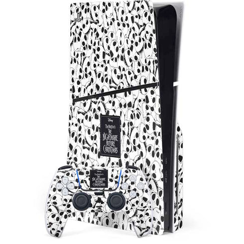Disney The Nightmare Before Christmas Jack Skellington Pattern PS5 Slim Disk Bundle Skin