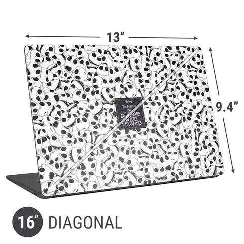 Disney The Nightmare Before Christmas Jack Skellington Pattern Universal Laptop 16in (13 x 9.4in) Skin