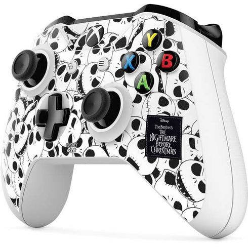 Disney The Nightmare Before Christmas Jack Skellington Pattern Xbox One S All-Digital Edition Bundle Skin