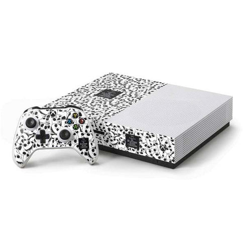 Disney The Nightmare Before Christmas Jack Skellington Pattern Xbox One S Console and Controller Bundle Skin